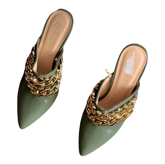 Jessica Carlyle heels - Olive, Size7 - Picture 6 of 13
